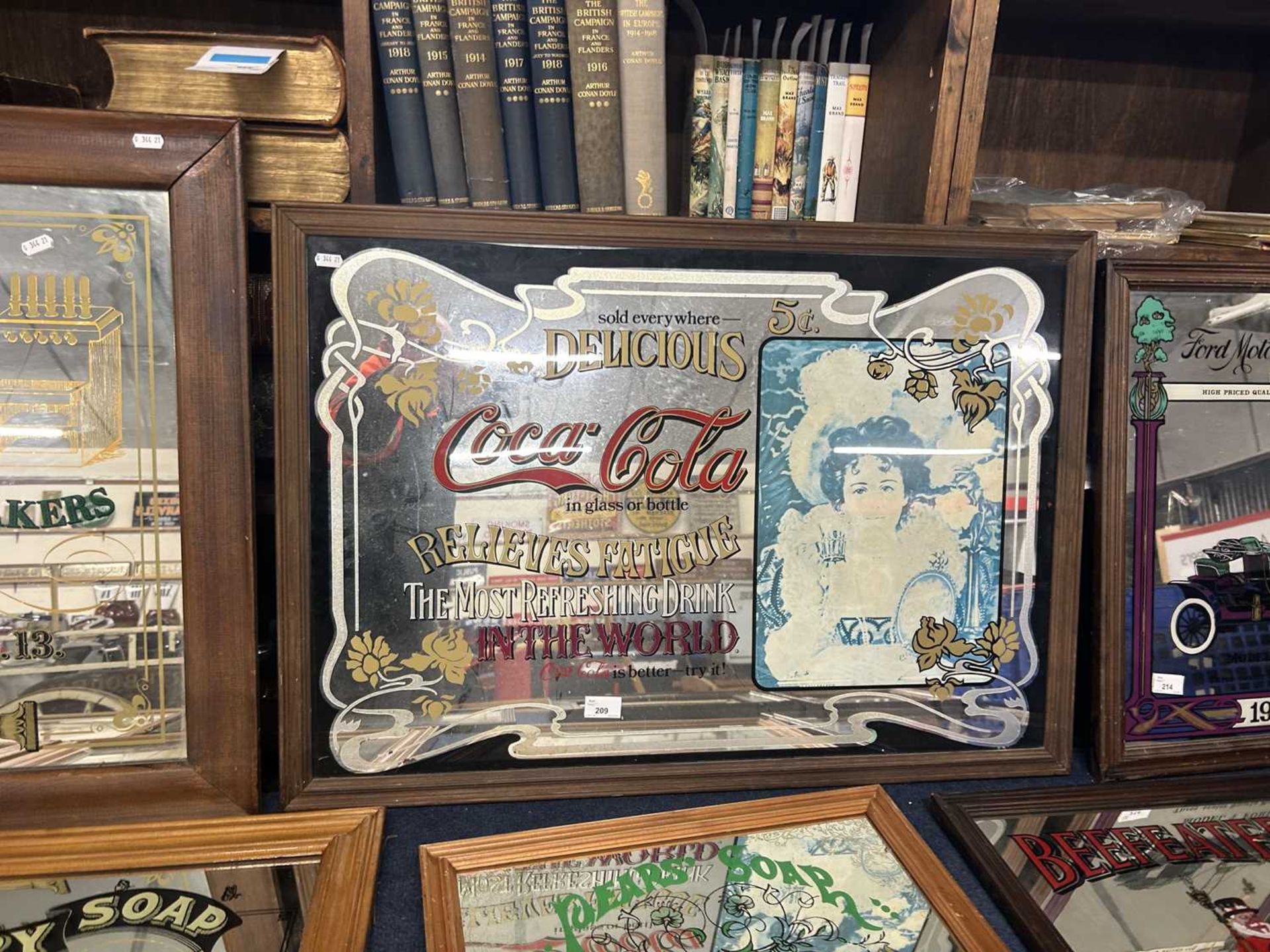 Coca Cola pub mirror