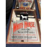 White Horse Fine Old Scotch Whisky pub mirror