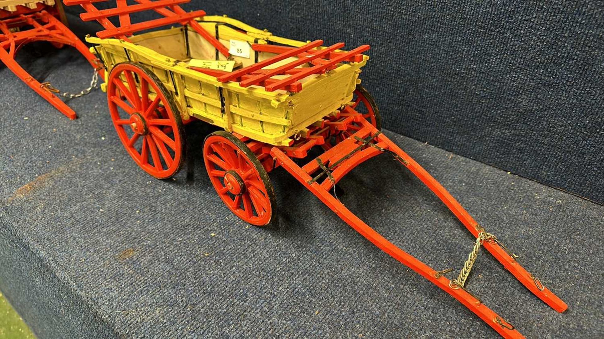 A scratch built model of a Devon Chest Wagon, 65cm long - Image 2 of 6
