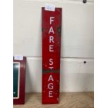 Enamelled "Fare Stage" sign