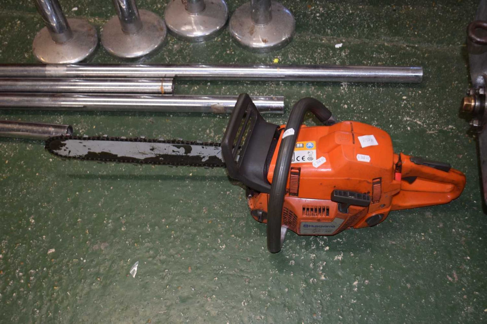 A Husqvarna chainsaw