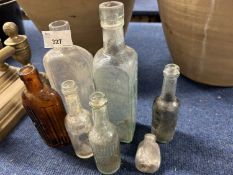 Mixed Lot: vintage glass bottles
