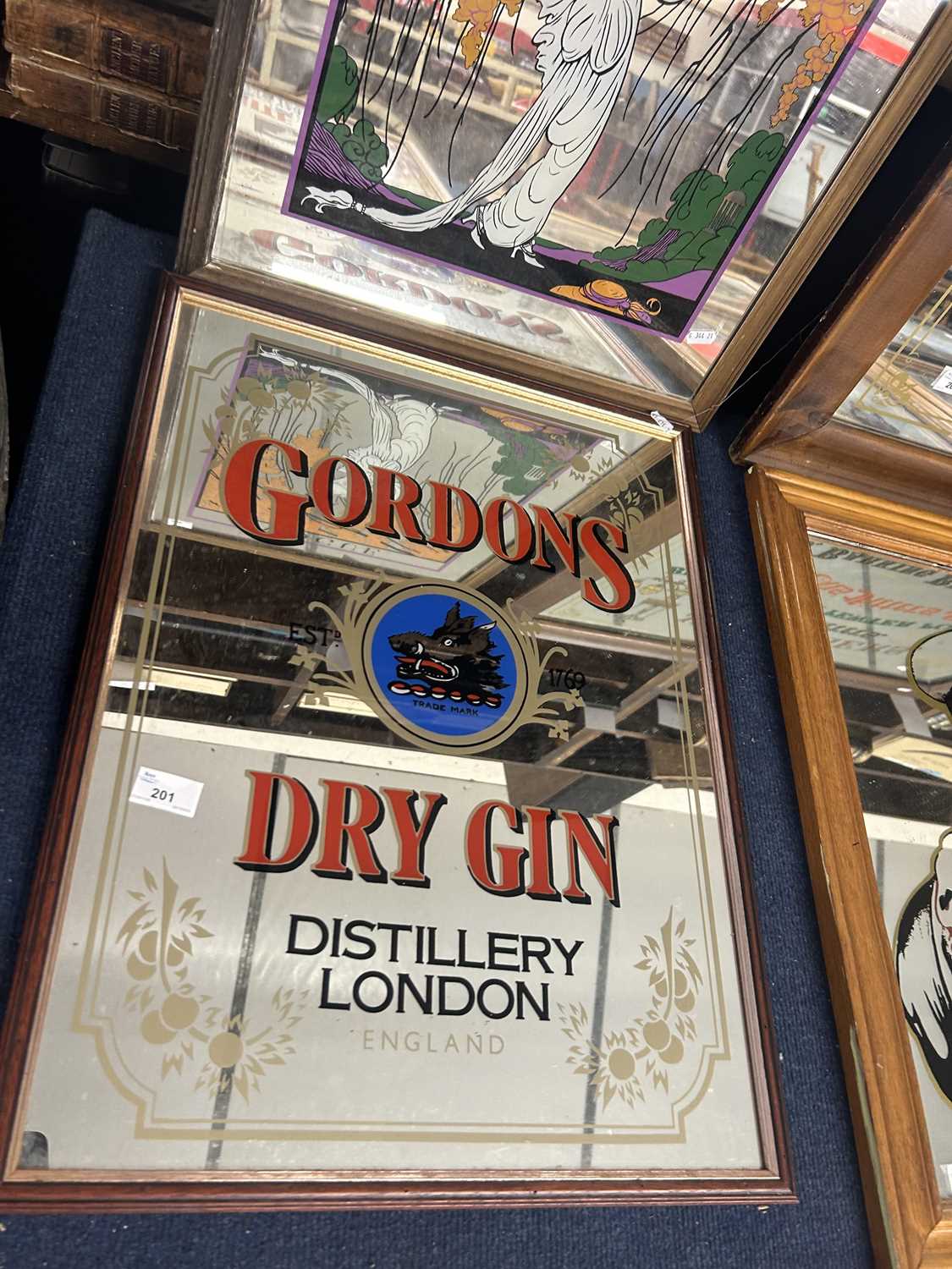 Gordon's Dry Gin pub mirror