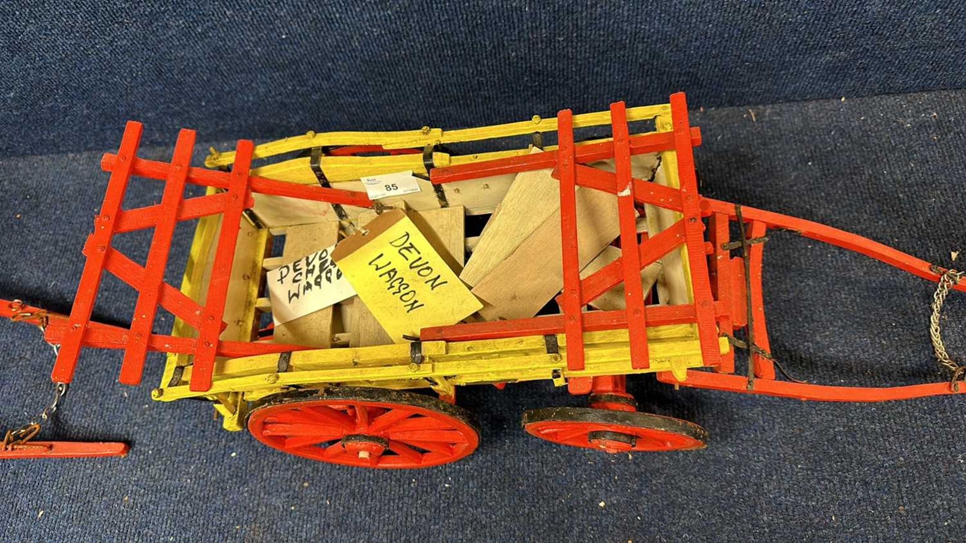 A scratch built model of a Devon Chest Wagon, 65cm long - Bild 4 aus 6
