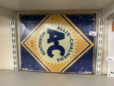 Reproduction sign 'Allis Chalmers'