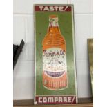 Promotional metal sign "Twinkle Beverages"