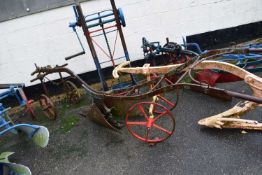 Iron framed horse drawn Bedford plough