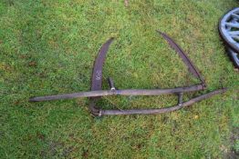 Two vintage scythes