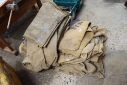 Large quantity of vintage hessian sacks