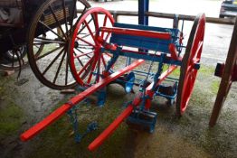Wood and iron framed turnip drill