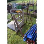 An iron hay rack