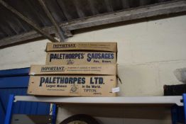 Palethorpes Ltd, Largest Makers in the World Sausages, Pies and Brawn - Two vintage cardboard