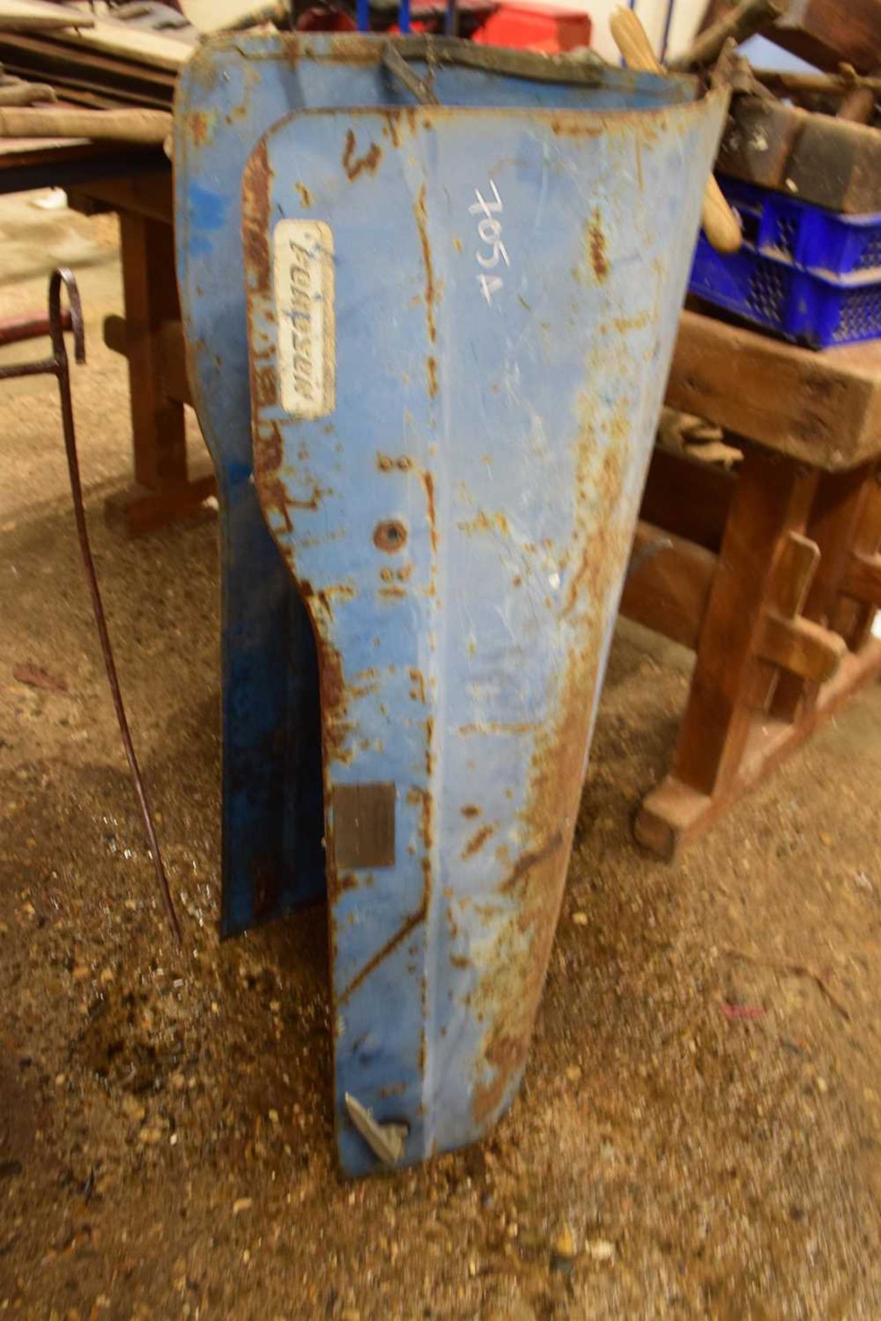 Two-section cover for a Fordson tractor