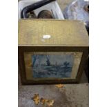 Brass mounted log box
