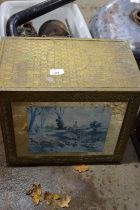 Brass mounted log box