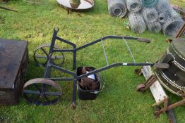 Iron frame for a water cart