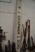 Painted wooden sign F J Chapman & Sons