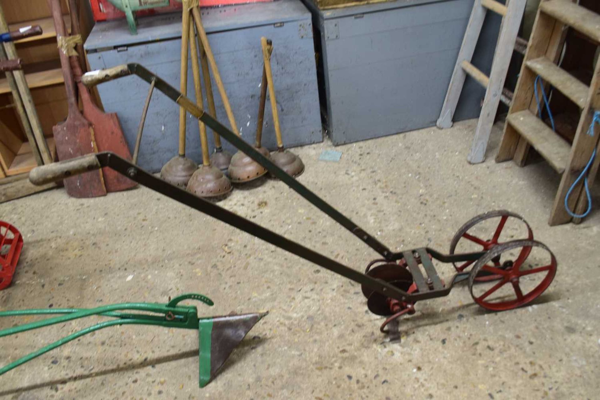 Iron framed cultivator with discs