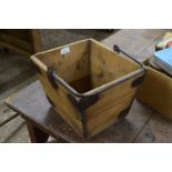 Small wooden and iron handled bucket