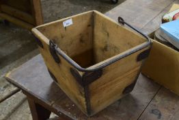 Small wooden and iron handled bucket