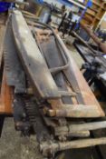 Mixed Lot large vintage two-man saws and other saws