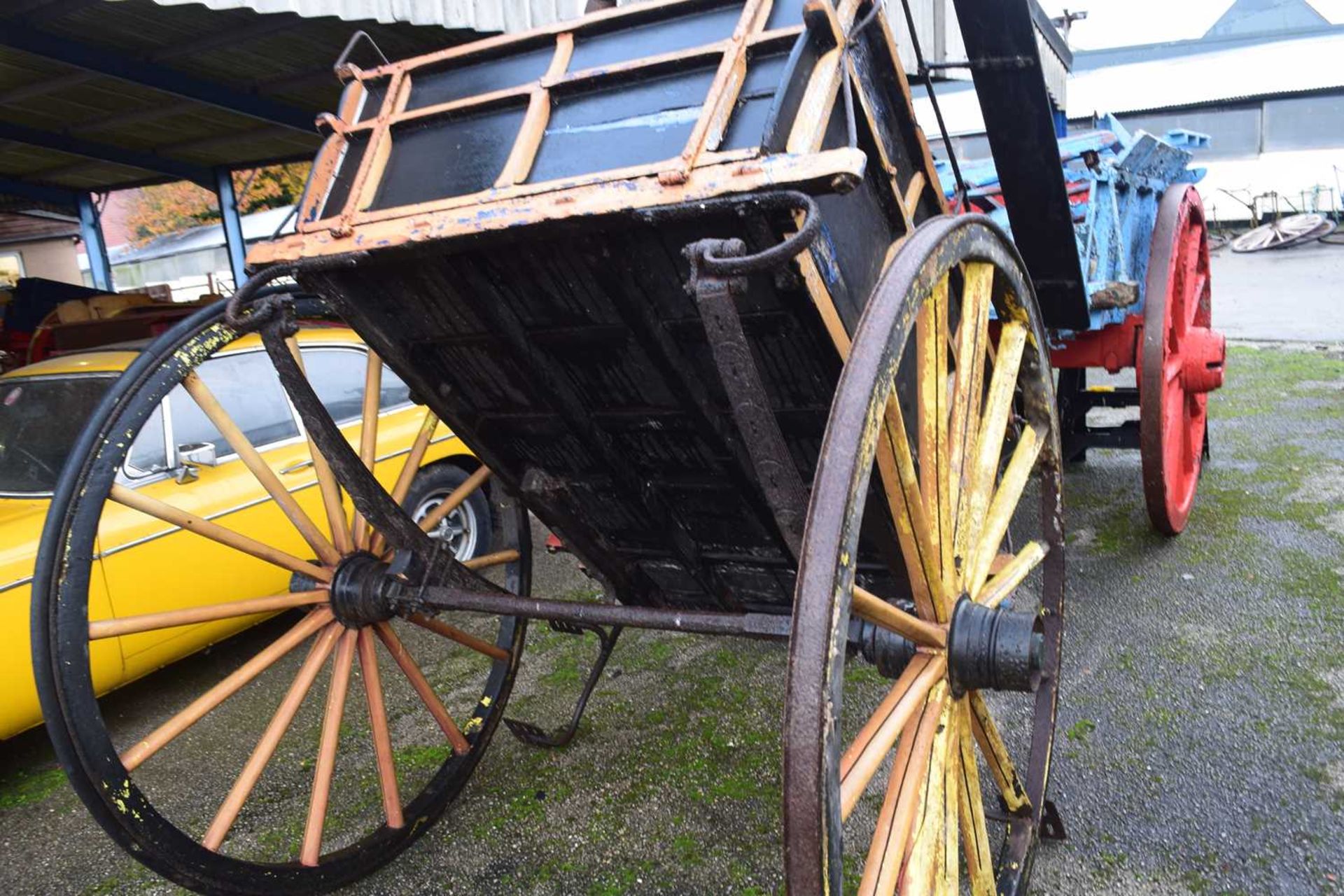 Single axle cart (for repair, significantly deteriorated condition) - Image 2 of 2