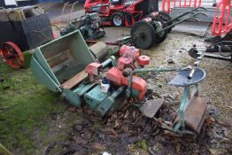 A large MAC vintage ride on mower with Hayter grass box