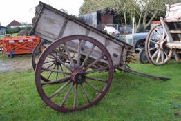 A single axle farm cart for restoration together with a quantity of various sundry parts