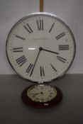 A large Laura Ashley wall clock and a further wall clock by The London Clock Company