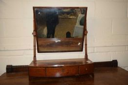 Victorian dressing table mirror with three drawer base