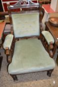 A late Victorian armchair