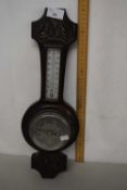 Vintage barometer and thermometer combination