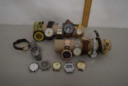 Quantity of various wristwatches