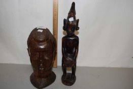 Two African hardwood figures