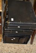 Group of vintage brief cases