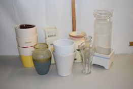 Mixed Lot: Various assorted vases, jardinieres etc