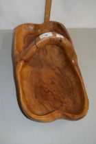 A hardwood fruit bowl