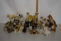 Mixed Lot: Various composition dog models