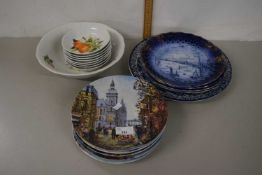 Quantity of various assorted collectors plates and other ceramics