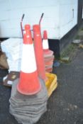 Quantity of various traffic cones