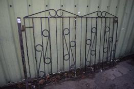 Single iron garden gate
