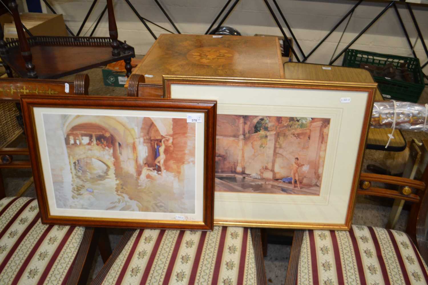 After Sir William Russell Flint, two coloured prints, framed and glazed