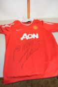 Manchester United Interest - Shirt signed by Antonio Valencia dated September 2018