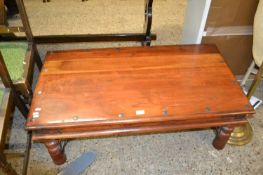 An Indian hardwood coffee table