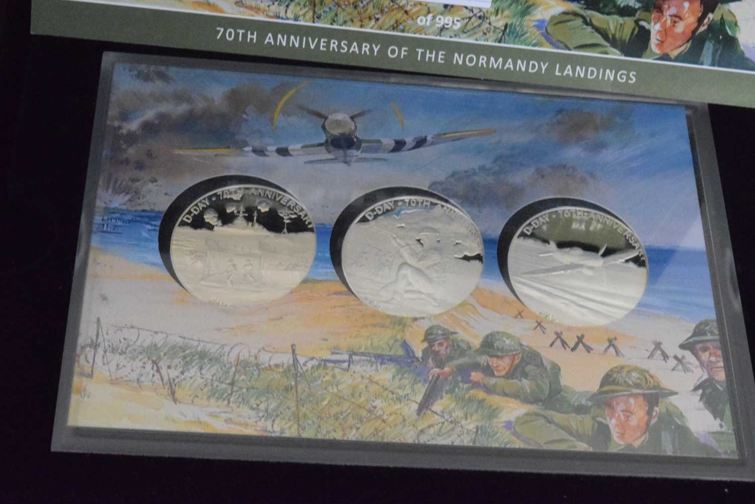 Three cases of commemorative coins by Westminster, date stamped to include 70th Anniversary - Image 4 of 4