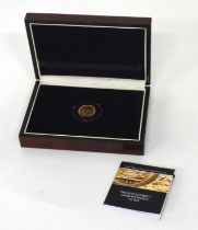 Royal Mint London, George V, 1925 22ct gold sovereign in case of issue and certificate of