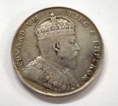 A Strait Settlement, Edward VII, dollar, 1907, fine condition