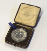 20th Century cased silver Peterborough Agricultural Society medal made by Mappin & Webb, inscribed