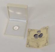 London Mint, Elizabeth II, 2019, .999 silver sovereign in case of issue and certificate of