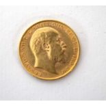 Edward VII 1905 gold half sovereign